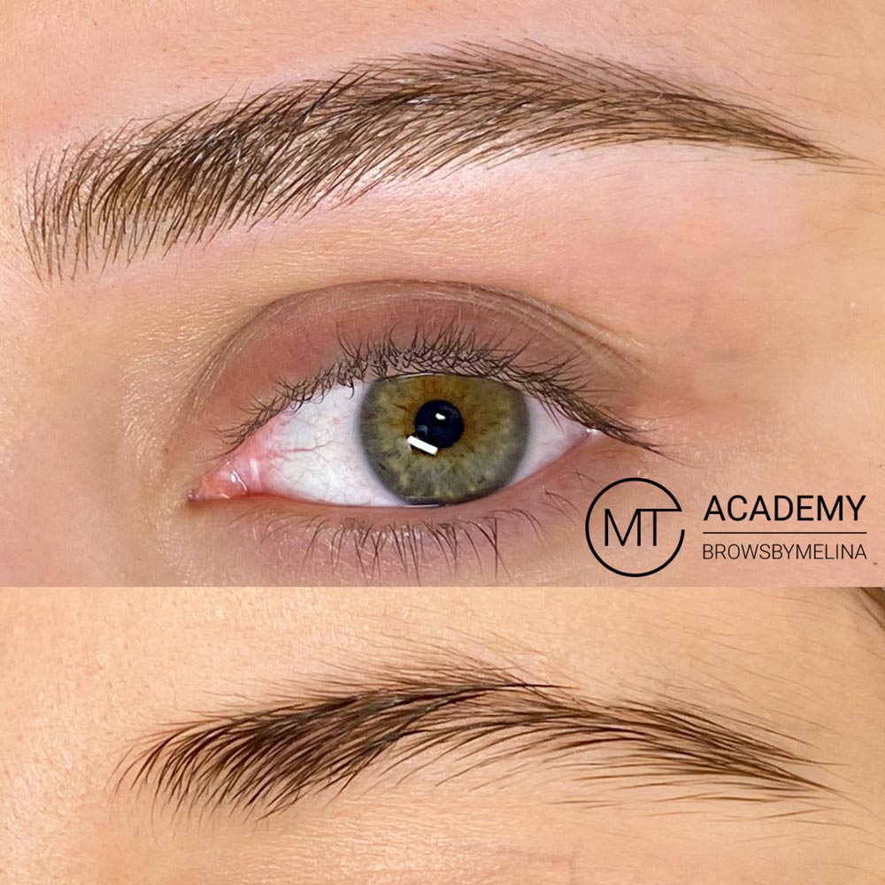 Eyebrows made with our Fluffybrows technique