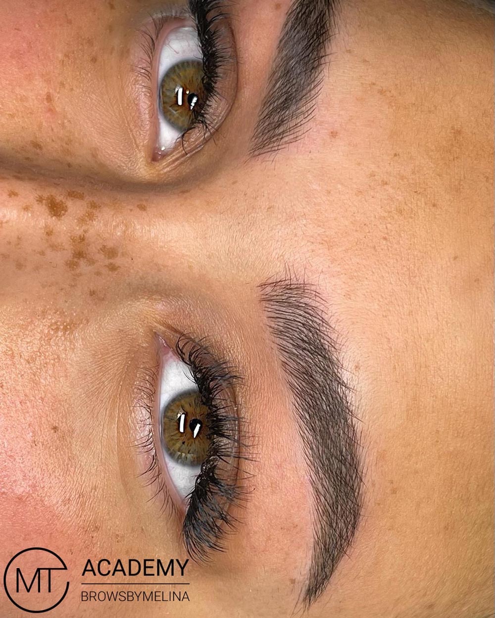 Eyebrows made with our Fluffybrows technique